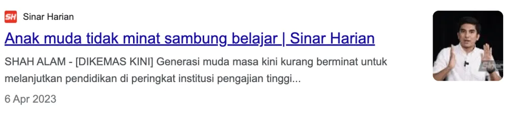 Sinar Harian: 70% lepasan SPM